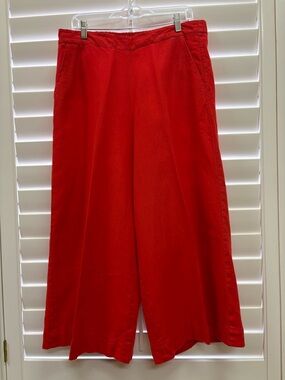 Chico's Vibrant Red Elastic-Waist Pants